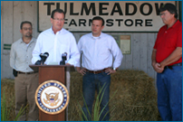 Connecticut Governor Malloy addresses the U.S. drought situation and its effect on farmers and citizens